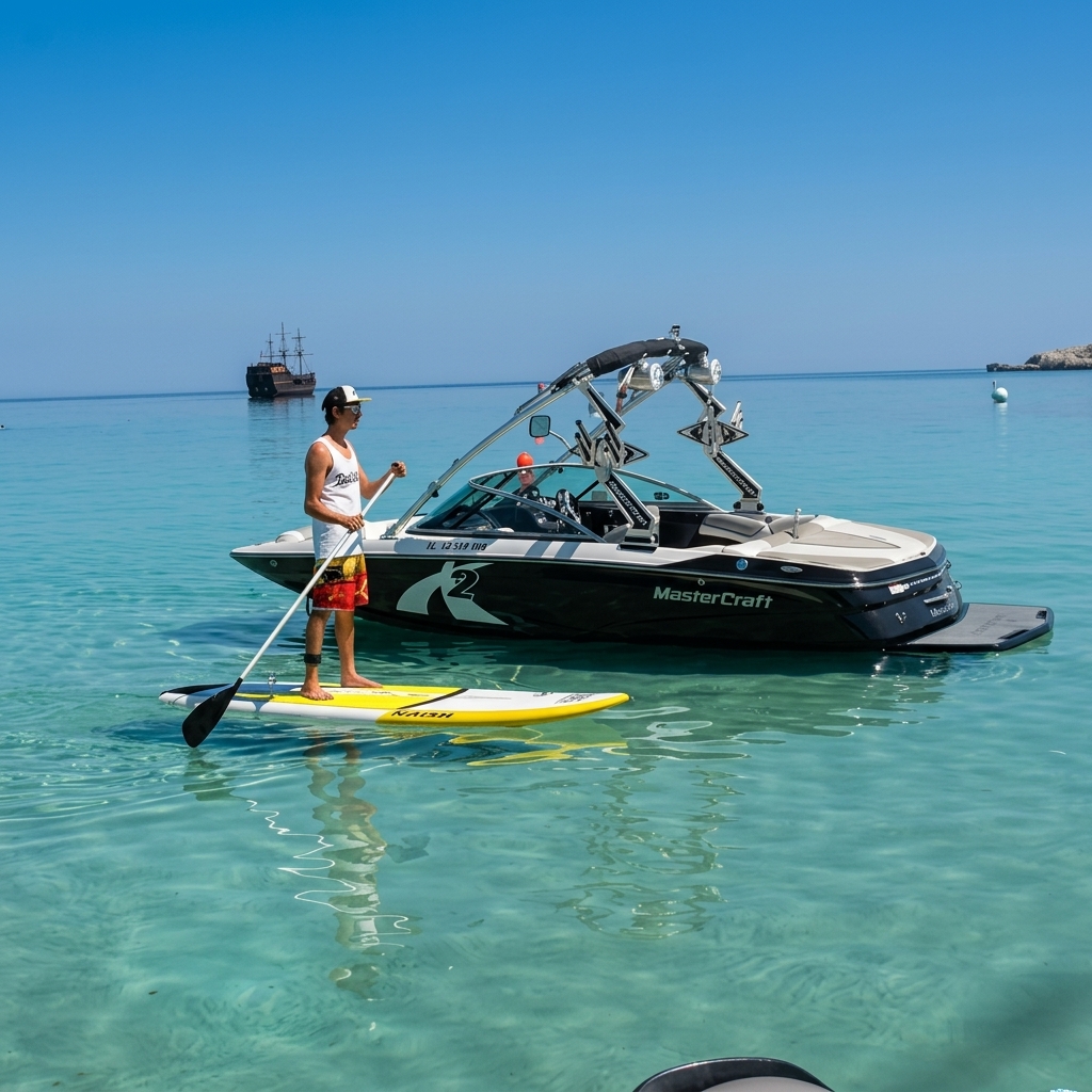 SUP Rental Protaras: Stand-Up Paddleboard at Konnos Bay