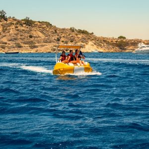Rent The Oxoon in Protaras | Fun 3-Person Boat (No License)