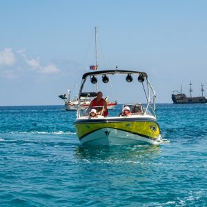 Rent the Yellow Regal 20ft in Protaras & Ayia Napa | 140HP for 8 Guests