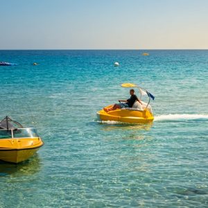 Rent The Oxoon in Protaras | Fun 3-Person Boat (No License)